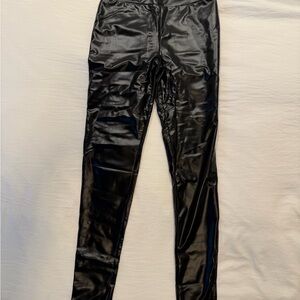 Steve Madden Black Shiny Leggings